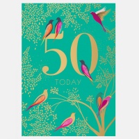 50th Birthday Card By Sara Miller London